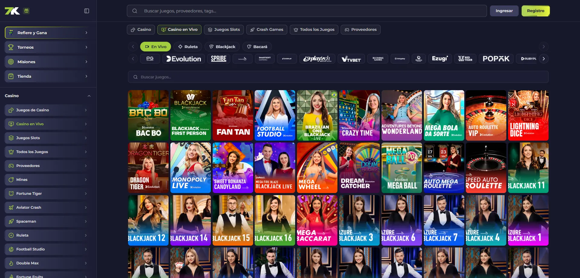 Tragamonedas online en Bet7k Casino — slots de los mejores proveedores